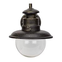 Brilliant Artu 96128/86 Buitenlamp (wand) Spaarlamp, LED E27 53 W Zwart, Goud - thumbnail