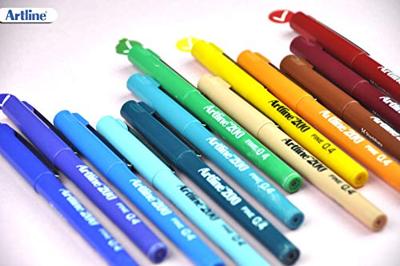 Fineliner artline 200 rond f rood | 12 stuks