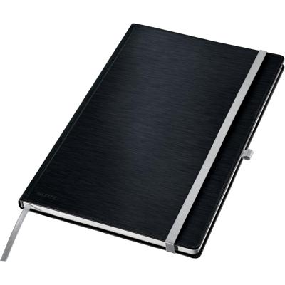 Leitz 44751094 Notitieboek Gelinieerd Satijn-zwart Aantal paginas: 80 DIN A4