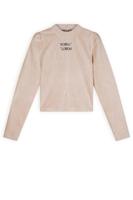 NoBell Meisjes cropped top met split - Kew - Pearled ivoor - thumbnail