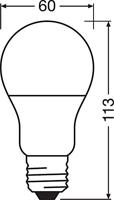 OSRAM HOMELIGHTING 4058075428560 LED-lamp Energielabel F (A - G) E27 Peer 8.5 W = 60 W Neutraalwit (Ø x l) 60 mm x 113 mm 1 stuk(s) - thumbnail