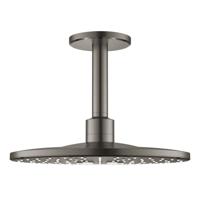 Regendoucheset GROHE Rainshower SmartActive 31 cm met Plafondarm Hard Graphite Geborsteld - thumbnail