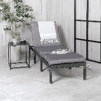 Nohr Ligbed 'Tyke' Wicker, kleur Zwart - thumbnail