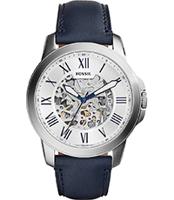 Horlogeband Fossil ME3111 Leder Blauw 22mm - thumbnail