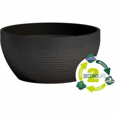 Bloempot Garden ID Zwart 35 x 16 cm