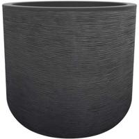 EDA PLASTIQUE - Graphit'Up ronde pot 40 cm - 32,5 L - Antracietgrijs - thumbnail