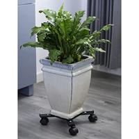 NATURE Rek voor uitschuifbare planten - Zwart metaal - H6 x 34/51 x 34/51 cm - thumbnail