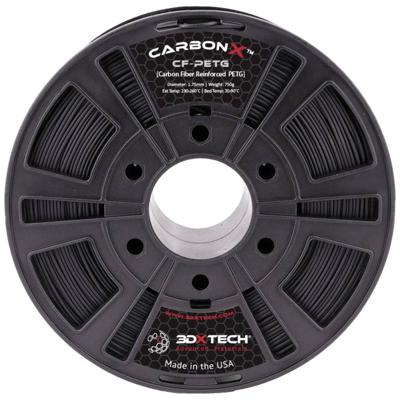 3D Xtech PTG3010750BK0 CarbonX™ CF Filament PETG Compound Chemisch bestendig 1.75 mm 750 g Zwart 1 stuk(s)
