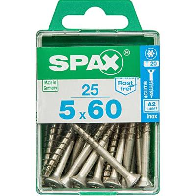 Schroefdoos SPAX 4197000500602 Houten schroef Platte kop (5 x 60 mm) (5,0 x 60 mm) Schroefdoos SPAX 4197000500602 Houten schroef Platte kop (5 x 60 mm) (5,0 x 60 mm)