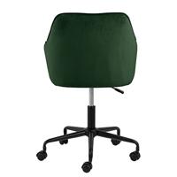 Bendt Bureaustoel 'Loren' Velvet, kleur Forest Green - thumbnail