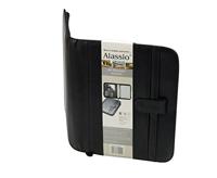 Juscha JU-30040 Conferentiemap Alassio Riccione Kunstleer Finetouch A4 Zwart - thumbnail