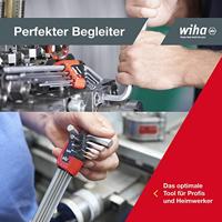 Wiha Stiftsleutelset | in ErgoStar houder | Zeskantkogelkop | MagicRing | 10-delig | mat verchroomd | in blister - 43851 - 43851 - thumbnail