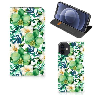 iPhone 12 Mini Smart Cover Orchidee Groen iPhone 12 Mini Smart Cover Orchidee Groen