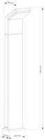 Deko Light Tucanae 733069 Staande buitenlamp LED LED vast ingebouwd 18 W Energielabel: F (A - G) Donkergrijs - thumbnail