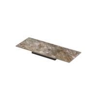 INK Post Wastafel keramische slab envelop bak midden zonder kraangat 120x45x1 Earth glossy - thumbnail