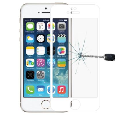 Anti-kras 9H 10D Full Screen HD gehard glas film voor iPhone 6 & 6s (wit)