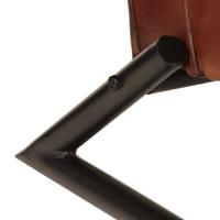 Fauteuil echt leer bruin - thumbnail