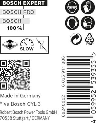 Bosch Accessories EXPERT CYL-9 MultiConstruction 2608900642 Multifunctionele boor 10-delig 7 mm Gezamenlijke lengte 100 mm Cilinderschacht 10 stuk(s)