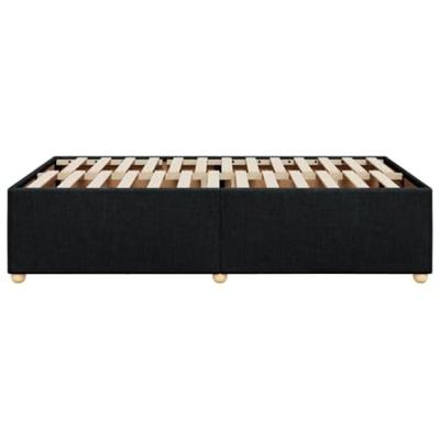 Bedframe zonder matras 120x200 cm stof zwart