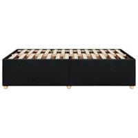 Bedframe zonder matras 120x200 cm stof zwart - thumbnail