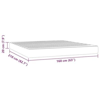 Pocketveringmatras 160x210x20 cm fluweel donkergroen Pocketveringmatras 160x210x20 cm fluweel donkergroen