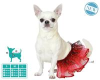 ATOSA Kostuum voor huisdieren, tutu, rood - thumbnail