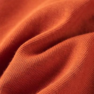 Kindershirt met lange mouwen vossenprint 116 lichtroestkleurig