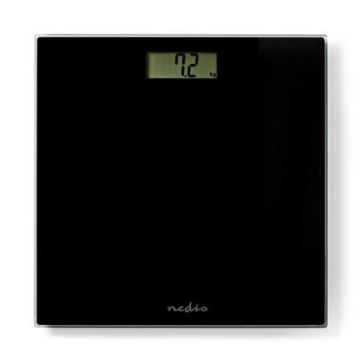 Nedis PESC500BK Personenweegschaal Digitaal Zwart Gehard Glas Max. 150 Kg - thumbnail
