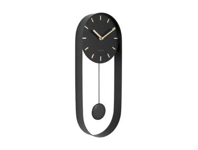 Karlsson Wandklok PendulumCharm zwart - Ø 20 x 50cm - KA5822BK