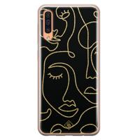 Samsung Galaxy A50/A30s siliconen hoesje - Abstract faces - thumbnail
