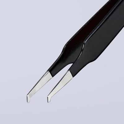 Knipex 92 08 78 ESD Precisiepincet Plat, gebogen 45° 120 mm