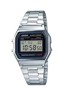 Unisex horloge Casio VINTAGE GENT SILVER Zwart Zilverkleurig (Ø 33 mm)