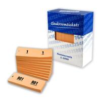 Doos garderobebloks nummerset oranje - thumbnail