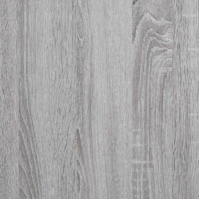 Platenkast 121x38x48 cm bewerkt hout grijs sonoma eikenkleurig - thumbnail