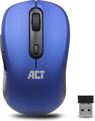 ACT AC5140 Draadloze Muis | Instelbare DPI 1000-1600 | USB Nano Ontvanger | Blauw