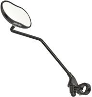 Spiegel Ergotec M-88LV lange arm 111 x 52 mm aluminium - zwart gezandstraald - thumbnail