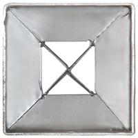 VidaXL Grondpinnen 12 st 7x7x90 cm gegalvaniseerd staal zilverkleurig - thumbnail