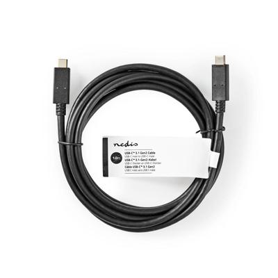 Nedis USB-Kabel | USB 3.2 Gen 2 | USB-C Male naar USB-C Male | 10 Gbps | 1 m | 30 stuks - CCGT64750BK10 CCGT64750BK10