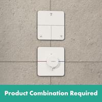 Hansgrohe ShowerSelect Comfort Q stopkraan inbouw voor 3 functies, mat wit - thumbnail