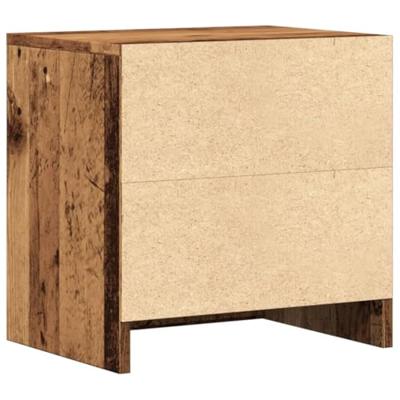 Nachtkastjes 2 st 40x30x40 cm bewerkt hout oud houtkleurig