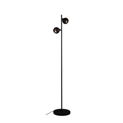 Artdelight Vloerlamp Bolero 2 lichts H 150 cm zwart