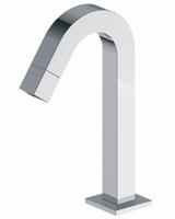 Wiesbaden Kappa toiletkraan staand gebogen vierkant chroom - thumbnail