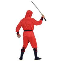 Rode draak ninja pak volwassen - thumbnail