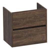 Brauer Adore - Onderkast Ondiep - 60 cm - met 2 Softclose Lades Greeploos en 1 Sifon Uitsparing - Grove - thumbnail