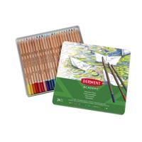 Derwent aquarelpotlood Academy , blik van 24 stuks in geassorteerde kleuren - thumbnail