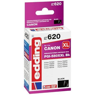 Edding Inktcartridge vervangt Canon PGI-580BK XXL Compatibel Zwart EDD-620 18-620