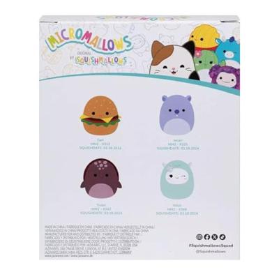Micromallows Squishmallows knuffel 4-pack Carl - 6 cm