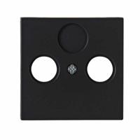 Kopp HK07 PURE mat zwart afdekplaat voor coax - 4624540 - thumbnail