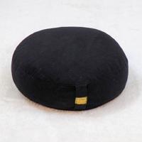 Yogi & Yogini Meditatiekussen Rond Katoen Zwart - Laag Model - 33 x 12 cm - thumbnail