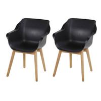 Hartman Sophie Studio Teak dining armstoel Black - thumbnail